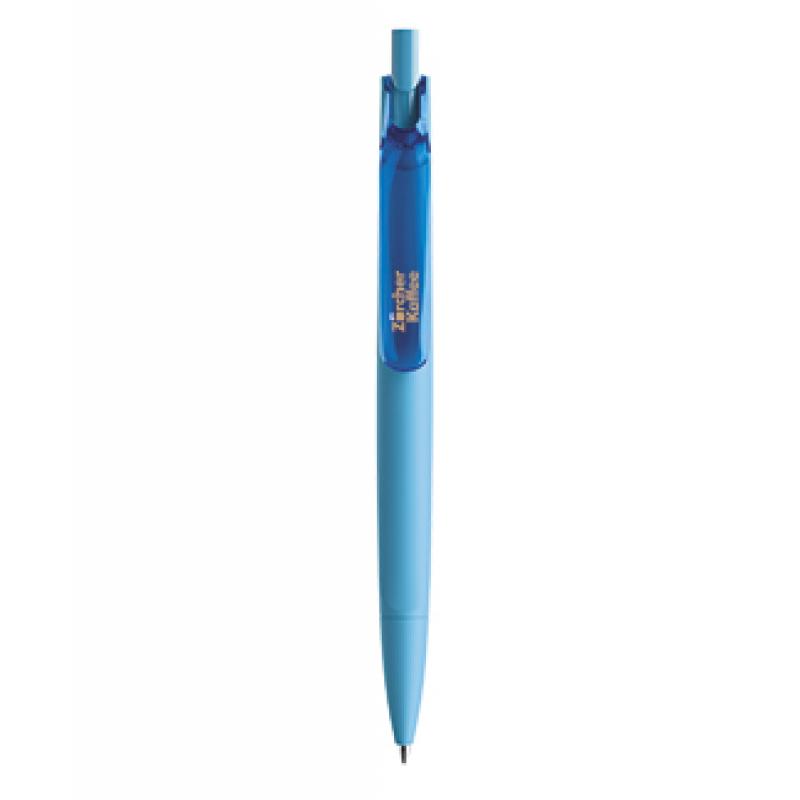 Image of Promotional Prodir DS6 In Soft touch Cyan Blue With Transparent Clip