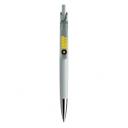 Image of Promotional New Prodir DS6 Pen In Soft Touch White With Metal Nose Cone