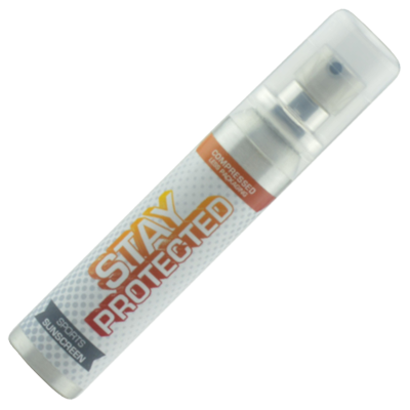 Image of Full Colour Printed Sun Lotion In 25ml Spray Bottle. Sun Screen SPF 20