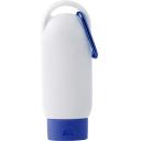 Image of Branded Sunscreen With Carabinner Clip. Promotional 60ml Sun Lotion. Blue