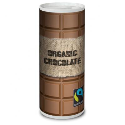 Image of Full Colour Printed Can Of Fairtrade Chocolate Drink. 230ml