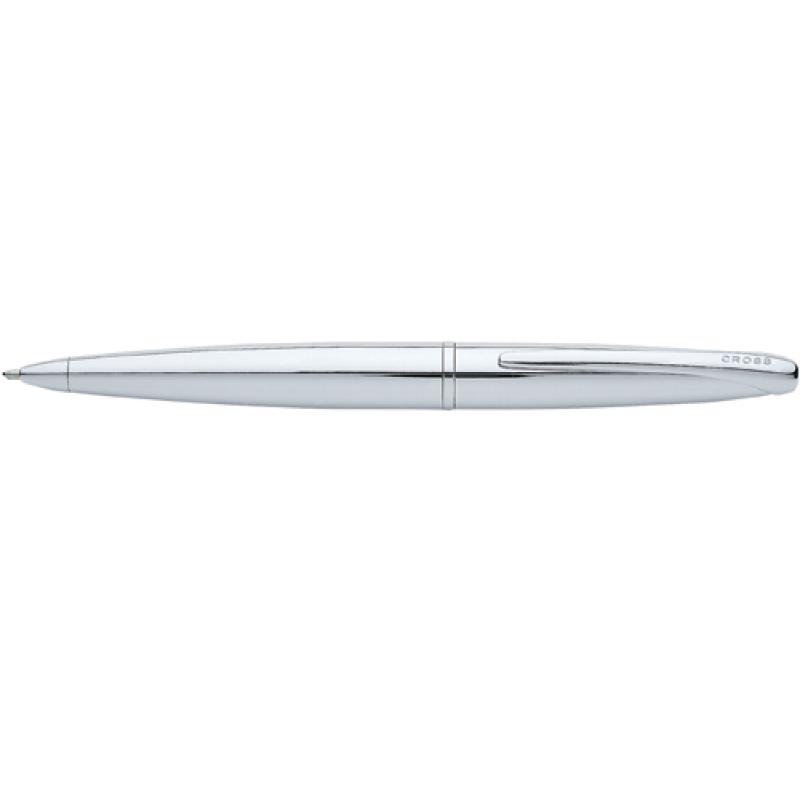 Image of Engraved Cross ATX Pure Chrome Ballpoint Pen With Integrated Clip