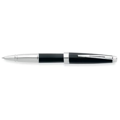 Image of Promotional Cross Pen. Engraved Aventura Onyx Black Rollerball Pen