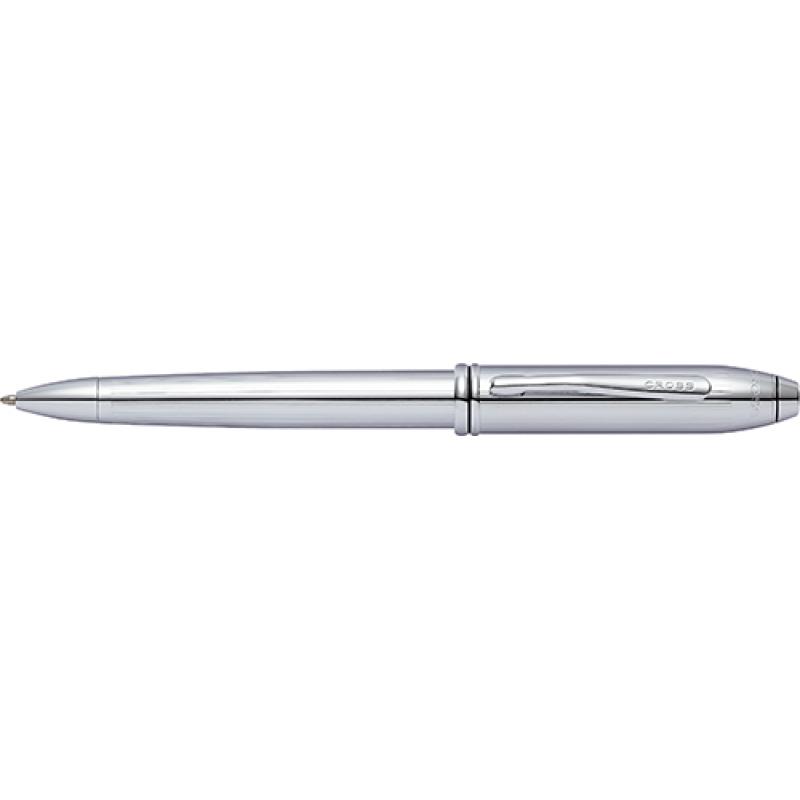 Image of Promotional Cross Pen. Branded Townsend Lustrous Chrome Ballpoint Pen