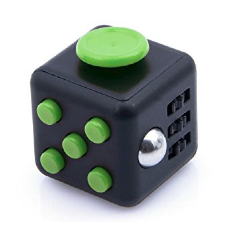 Image of Branded Fidget Cube Green. Promotional Fidget Box Cubes