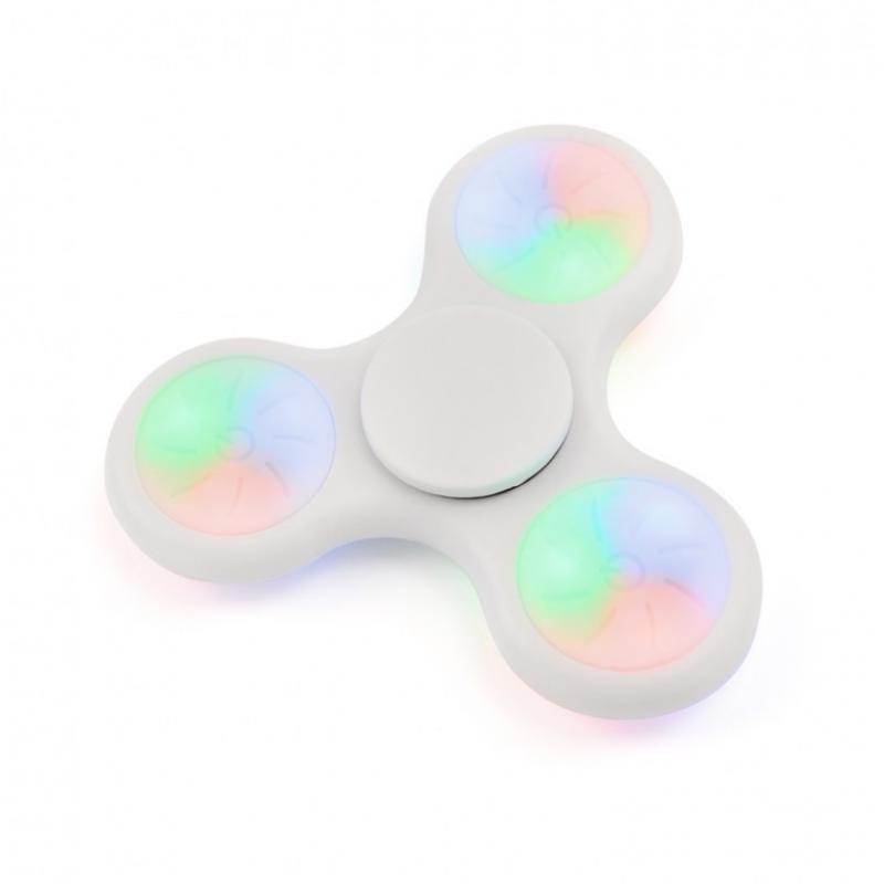 Image of Promotional LED Flashing Fidget Spinner. Printed Smart Spin