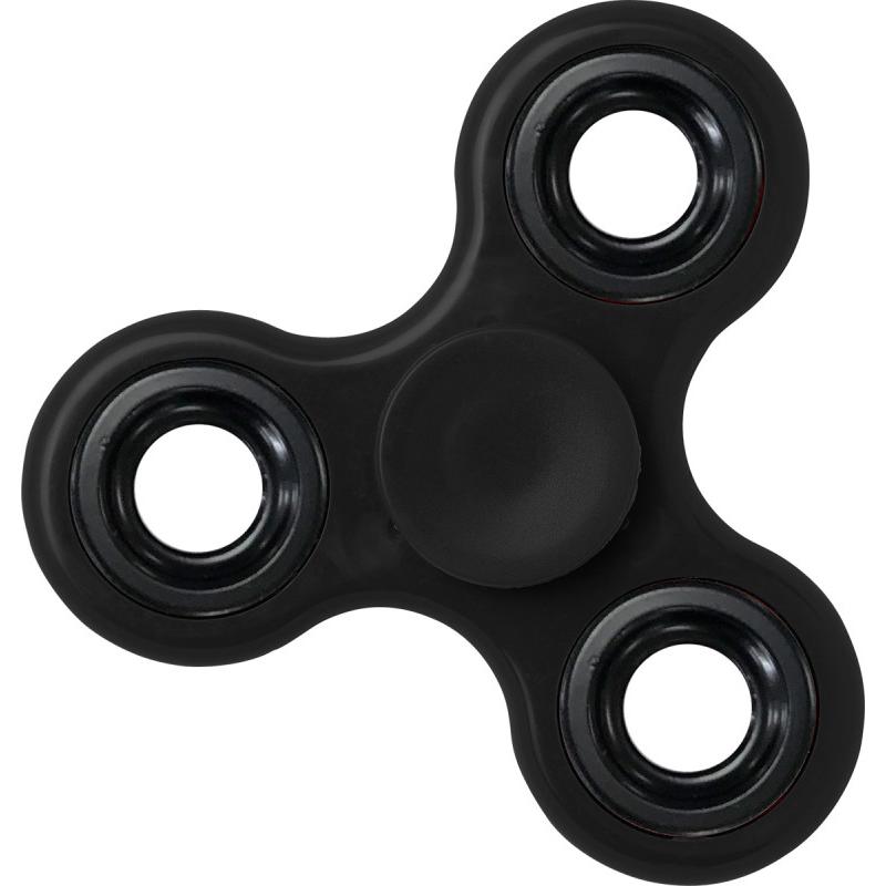 Image of Promotional Fidget Spinner, Printed Smart Spin Fidget Spinner. BLACK