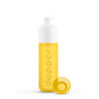 Image of Printed Dopper Bottle Sunshine Splash Yellow. Eco Friendly Dopper Bottle