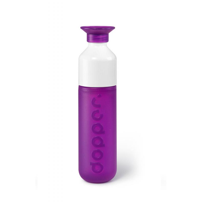 Image of Promotional Dopper Water Bottle Deep Purple. Eco friendly Dopper Bottle 450ml.