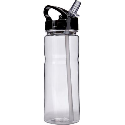 Image of Promotional Transparent Sports Bottle with Straw 550ml