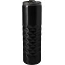 Image of Engraved Diamond thermos mug. Stainless steel insulated mug. Black