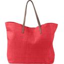 Image of Branded Bright Coloured Beach Bag Red