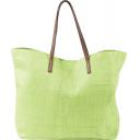 Image of Branded  Bright Coloured Beach Bag Lime Green