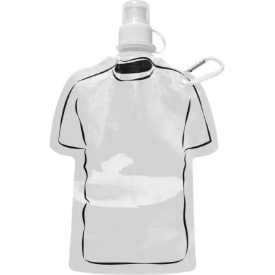 Image of Promotional Football Themed Folable Bottle, Reusable T Shirt Bottle White