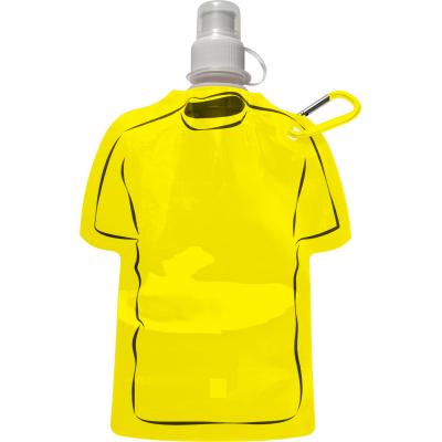 Image of Branded Football Themed Folable Bottle, Reusable T Shirt Bottle Yellow