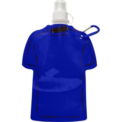 Image of Printed Football Themed Folable Bottle, Reusable T Shirt Bottle Cobalt Blue