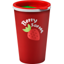 Image of Promotional Reusable Coffee Cup Mug 350ml Red