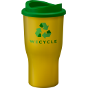 Image of Promotional Challenger reusable coffee tumbler, Yellow. BPA Free