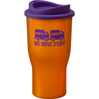 Image of Promotional Challenger reusable coffee cup, Manufactured in the UK Orange