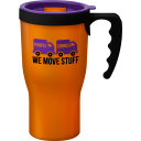 Image of Branded Challenger reusable coffee mug Orange BPA Free