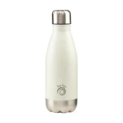 Image of Engraved retro style water bottle in white 350 ml