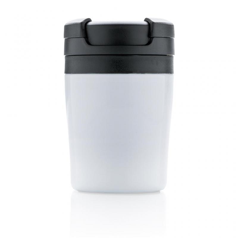 Image of Engraved Coffee To Go Tumbler. Reusable Coffee Mug White