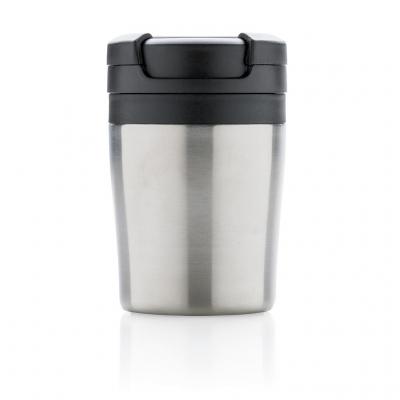 Image of Branded Coffee To Go Tumbler, Reusable Coffee Mug Silver