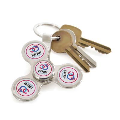 Image of Promotional Fidget Spinner Keyring, With Full Colour Print