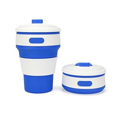 Image of Branded Collapsible Cup, Foldable Coffee Mug, Blue
