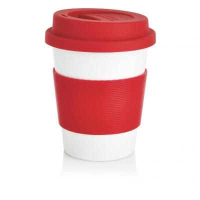 Image of Branded Biodegradable Takeaway Coffee Cup,Red