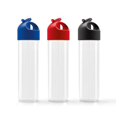 Image of Branded sports bottle with integrated straw, 500ml