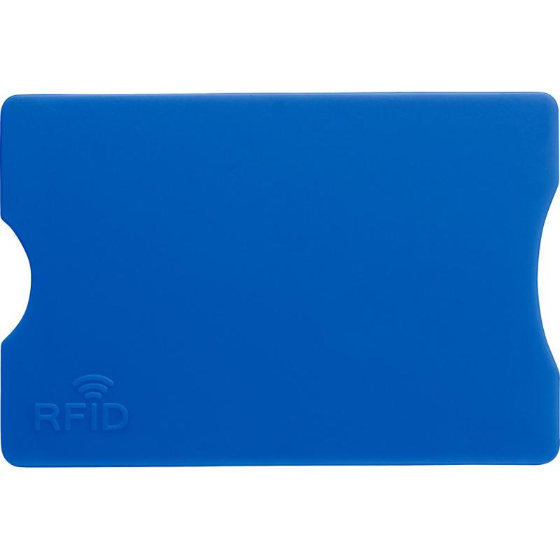 Image of Full colour printed plastic card holder with RFID protection