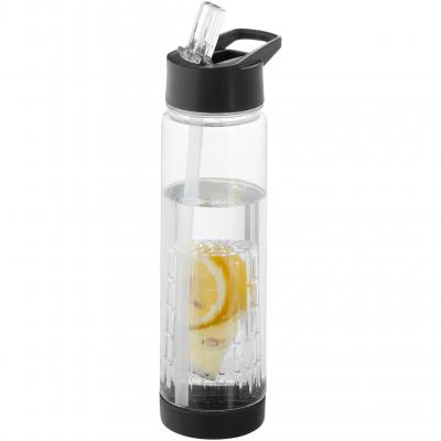 Image of Branded Tutti frutti Infusion bottle with fruit infuser black