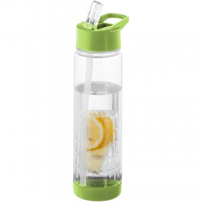 Image of Promotional Tutti frutti bottle with fruit infuser green