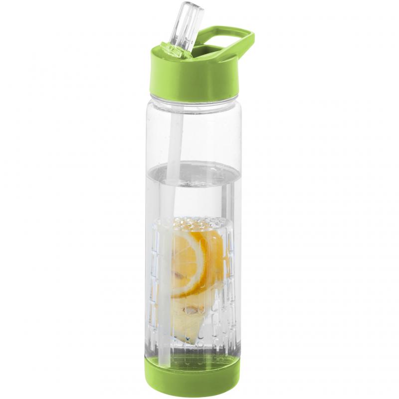 Image of Promotional Tutti frutti bottle with fruit infuser green