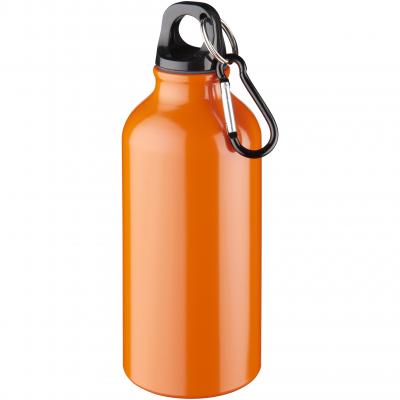 Image of Engraved Oregon sports bottle with carabiner Clip,Orange