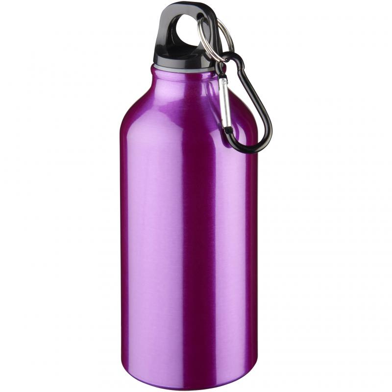 Image of Engraved Oregon sports bottle with carabiner Clip,Purple