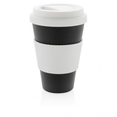 Image of Promotional Eco Bamboo Fibre Cup 430ml, Black