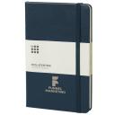 Image of Branded Moleskine Medium Notebook, Hard Back, Prussian Blue