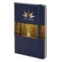 Image of Embossed Moleskine Large Notebook Hard Back A5, Prussian Blue