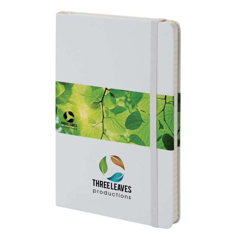 Image of Promotional Moleskine Large Notebook Hard Back A5, White