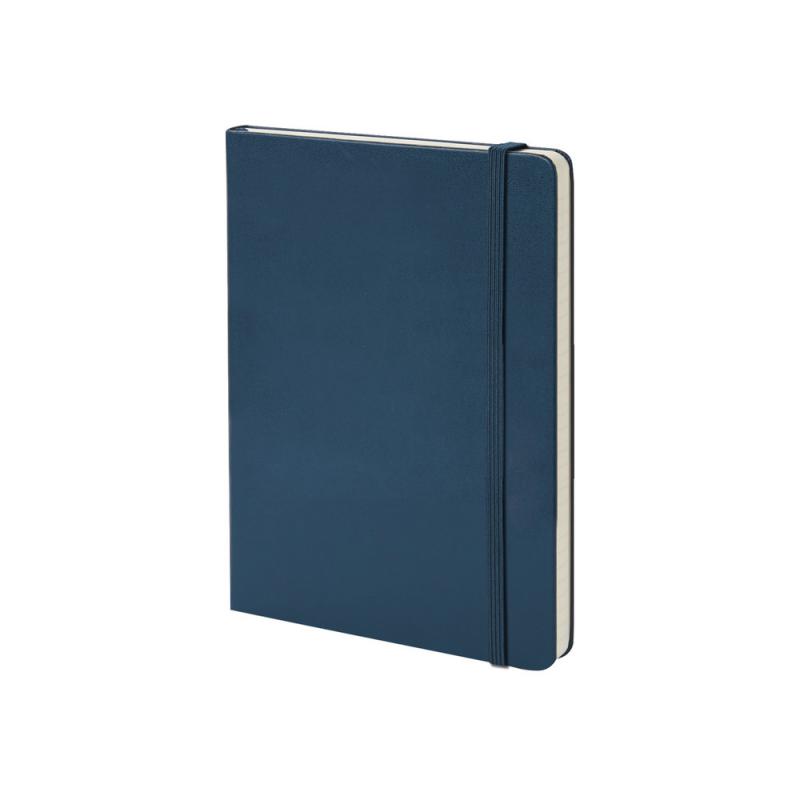 Image of Embossed Moleskin XL Notebook A4 Hard Back Sapphire Blue
