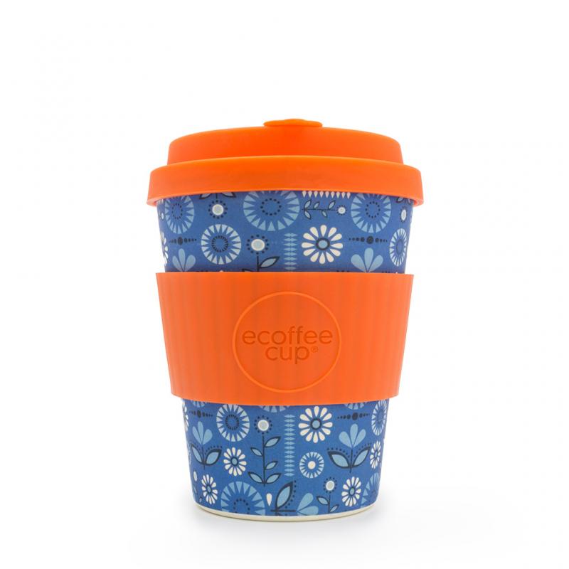 Image of Printed ecoffee Cup, Reusable Bamboo Mug 12oz Dutch Oven