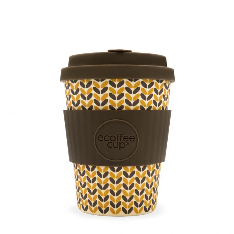 Image of Promotional ecoffee Cup, Reusable Bamboo Mug 12oz Treadneedle