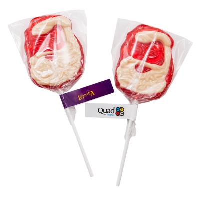 Image of Promotional Christmas Santa Lollipop, With Printed Tag