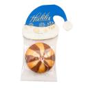 Image of Promotional Christmas Cookie With Branded Santa Hat
