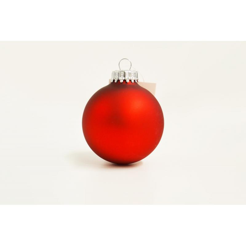 Image of Promotional Christmas Tree Baubles 6 cm, Red. Available in 60mm 70mm & 80mm