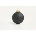 Image of Full Colour Printed Christmas Tree Baubles 6 cm Black 60mm 70mm & 80mm Available