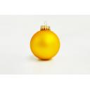 Image of Full Colour Printed Christmas Glass Bauble 6 cm Yellow. Available in 60mm 70mm 80mm