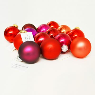 Image of Full Colour Printed Christmas Bauble 6cm Red. Available In 60mm 70mm 80mm 